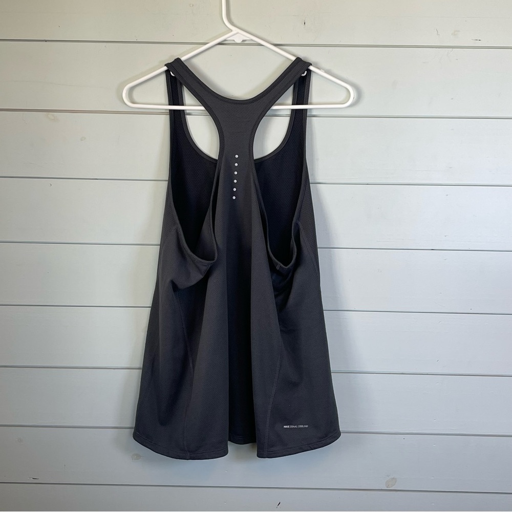 Nike Zonal Cooling tank‎ top dark gray women’s size large - Picture 2 of 6